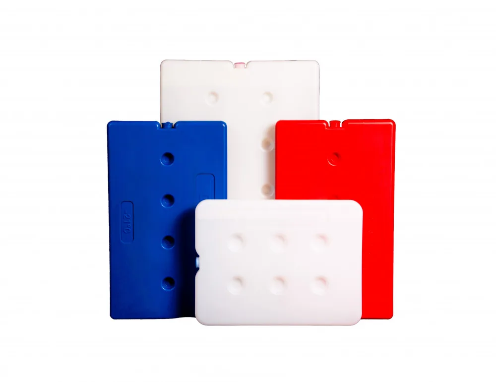 The eutectic plates are used as a reusable alternative to dry ice