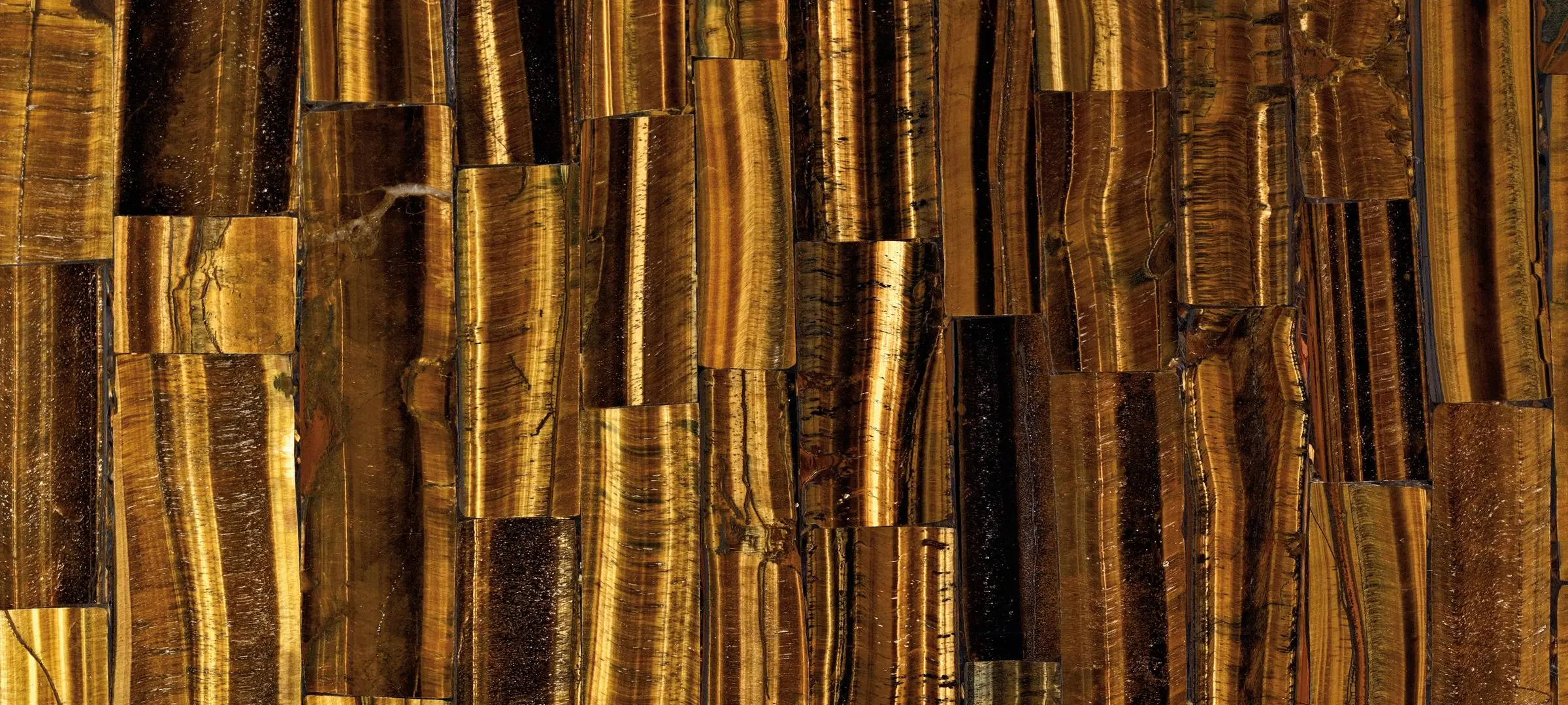 Red Tiger Eye Semi Precious Gemstone Wall Interior Tiles Exclusive Quality