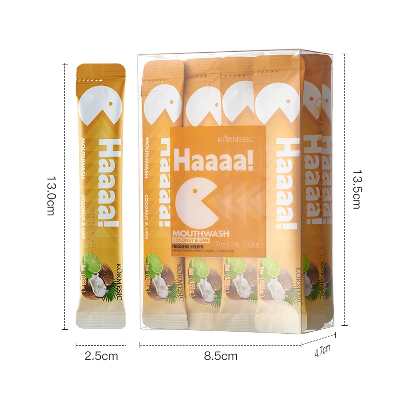 OEM/ODM KORMESIC PROBIOTIC VITALITY WHITE PEACH MOUTHWASH REFRESHING MINT COCONUT Flavour