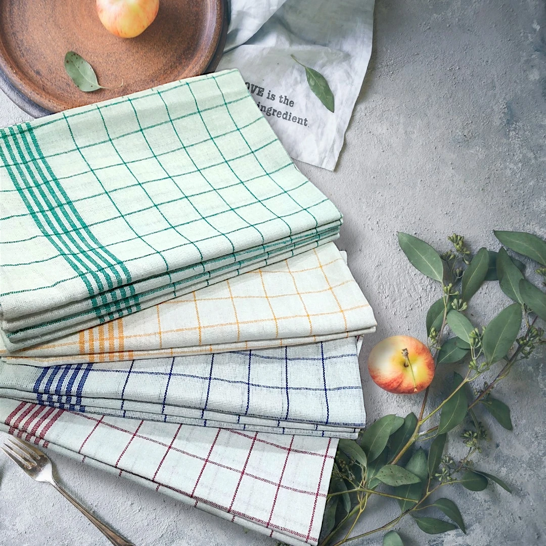 Кухонная ткань в клетку миди