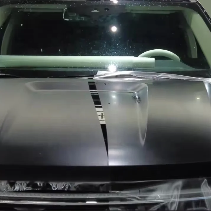 1 52*15 м атласная PPF черная матовая наклейка на кузов автомобиля импортная клейкая пленка для