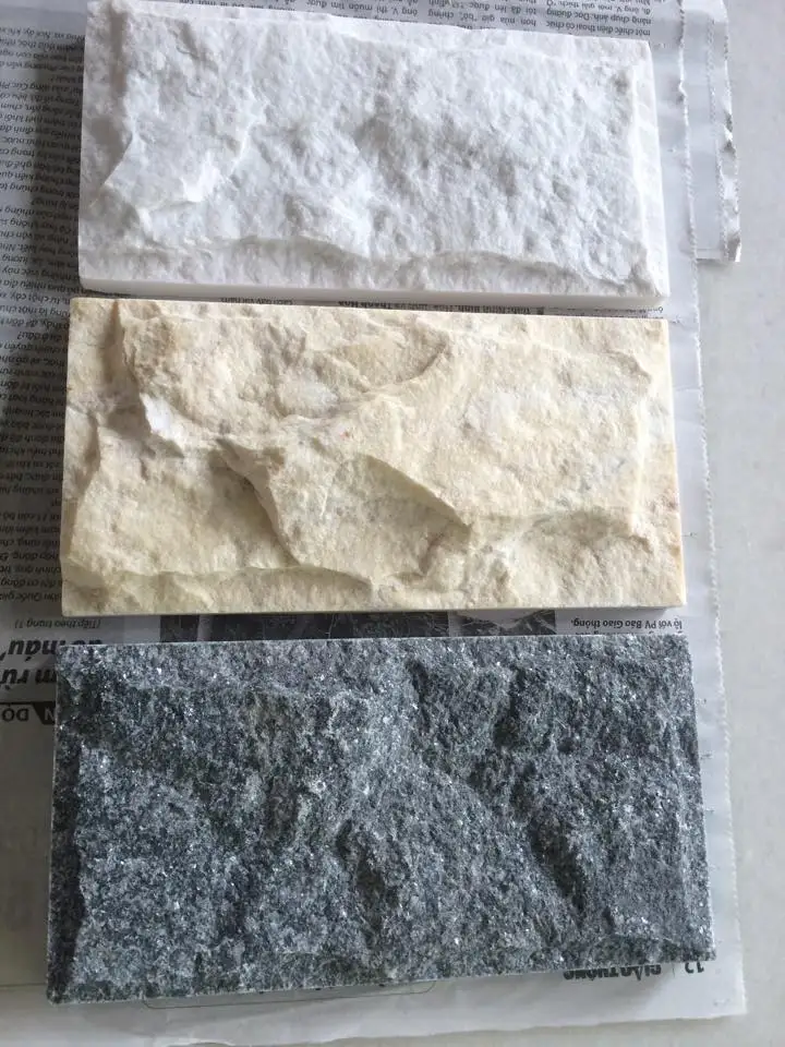 Natural Cultural Stone Wall Cladding - Mushroom Marble Yellow - Ready To Export From Vietnam