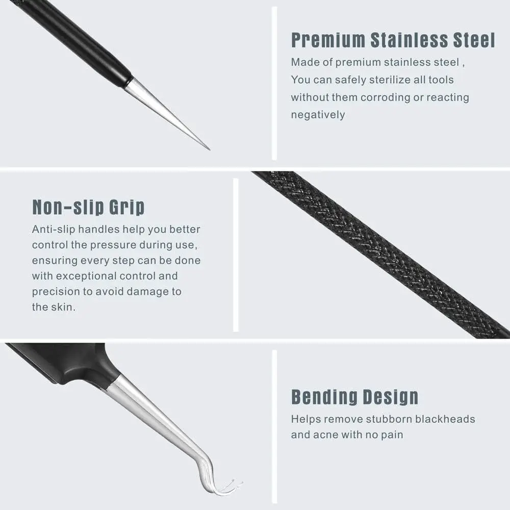 Customized Design Best Blackhead Treatment Face Skin Care Stainless Steel Blemish Blackhead Acne Pimple Extractor Remover