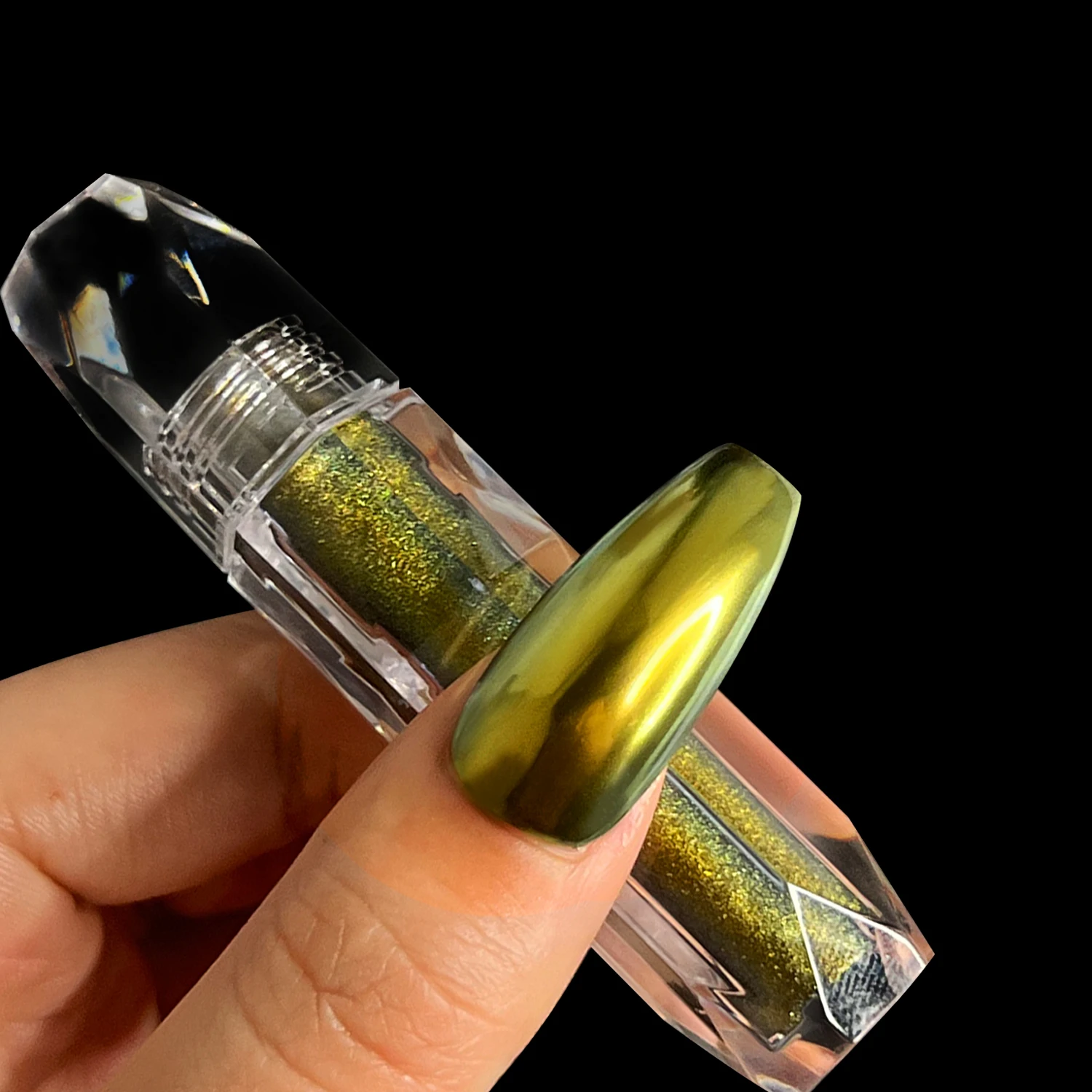 Metallic Mirror Effect Liquid Chrome Nail Mirror Pink Purple Green Chameleon Nail Polish