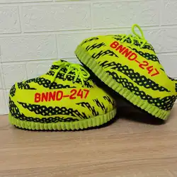 Fashion Plush Shoes Cute Home Warm Slippers One Size Sneakers Floor Cotton Sneaker Slippers Plush Shoes
