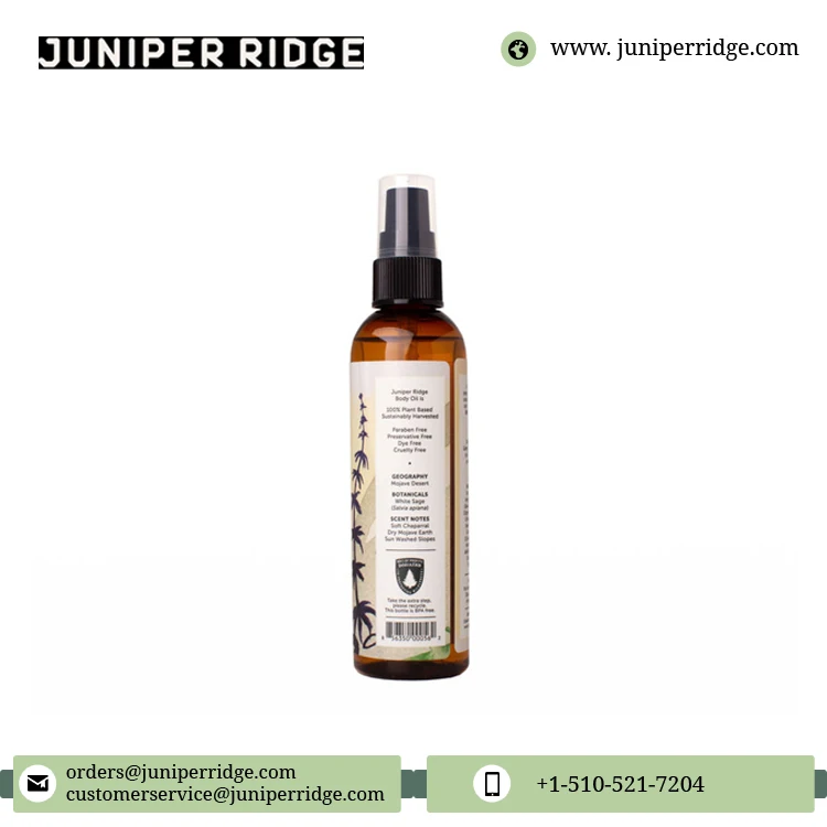 Factory Wholesale Price 100% Plant Based Pure and Natural 118ml Best Skin Care Preservative Free White Sage Body Oil