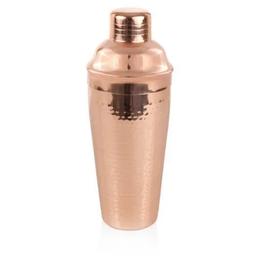 Best Selling Design Copper and Steel Cocktail Shaker Metal Unique Design Handmade Drink Mixing Cocktail Shaker Set
