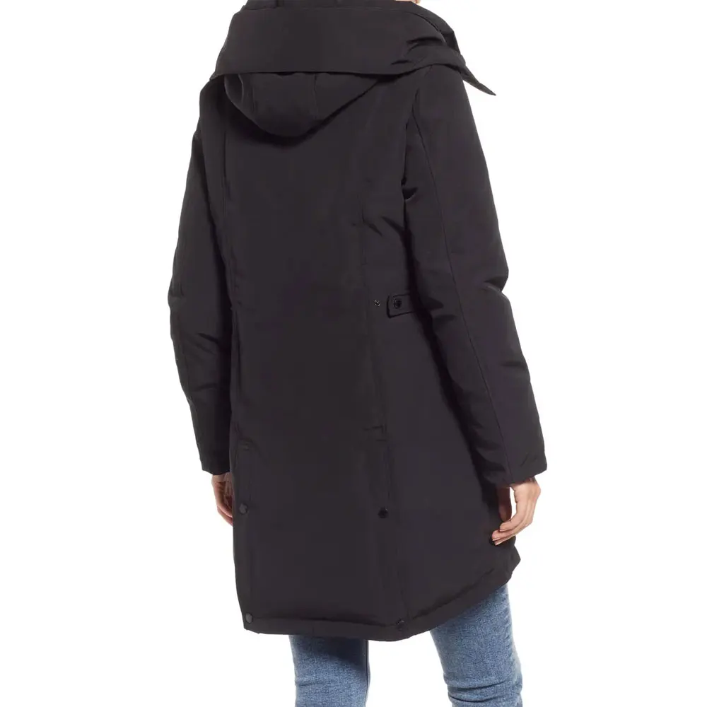 Горячая Распродажа теплое зимнее пальто с подкладкой женское многофункциональное длинное в однотонном цвете оптовая продажа высокое качество для женщин