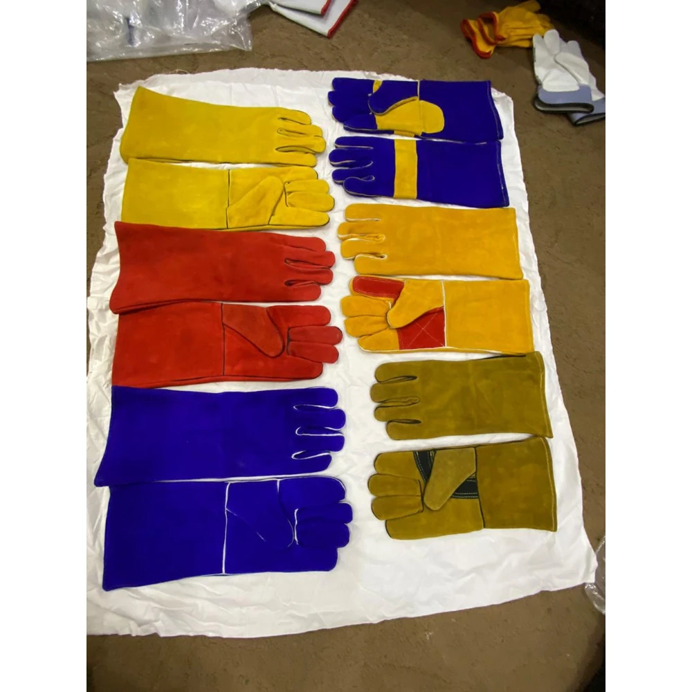 Hand Safety Leather Tig Welding Gloves Customized Top Quality Fire Proof Tig Welding Gloves