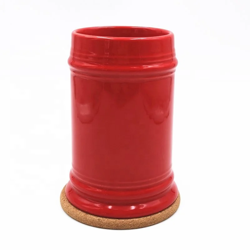Dutch Large Capacity Tourist Oktoberfest American Ceramic Oil Drum Ceramic Big Beer Mug Promotional Logo Souvenir Gift Box