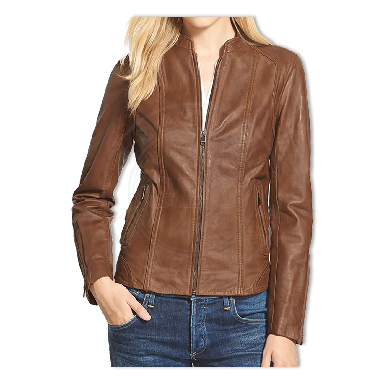 Winter Season Custom New Model Ladies Leather Jackets