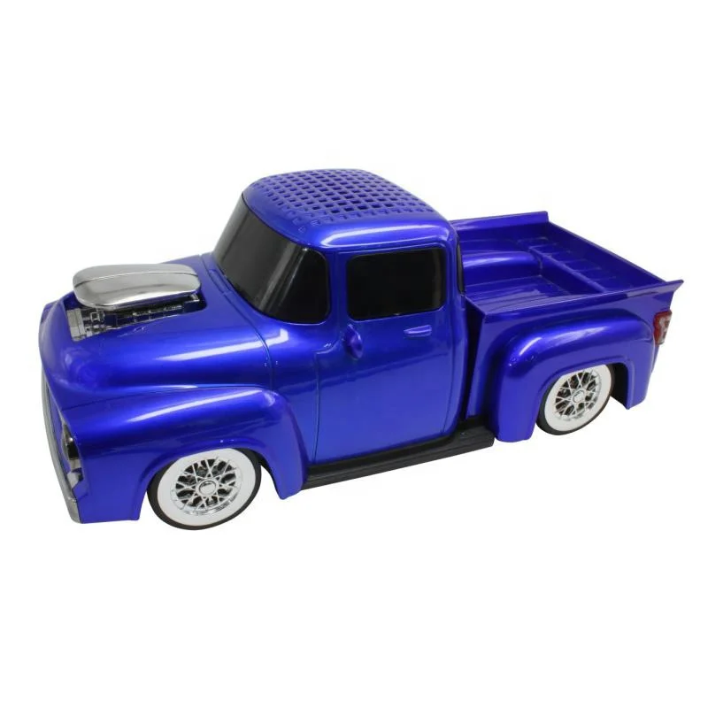 WS-538BT Car Shape Pickup Truck Speaker with TF USB FM AUX Handsfree LED Light Car Speaker
