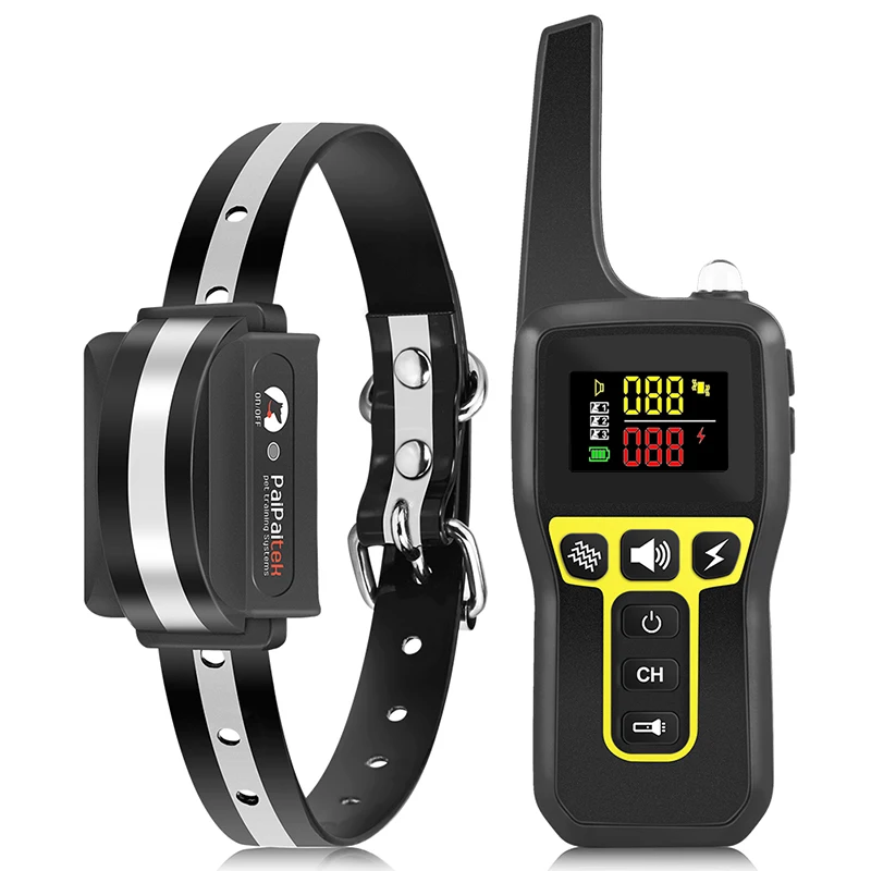 New Product Color Screen Shock Dog Training Collar Pet Training Products Electronic Bark Collar With Remote Control