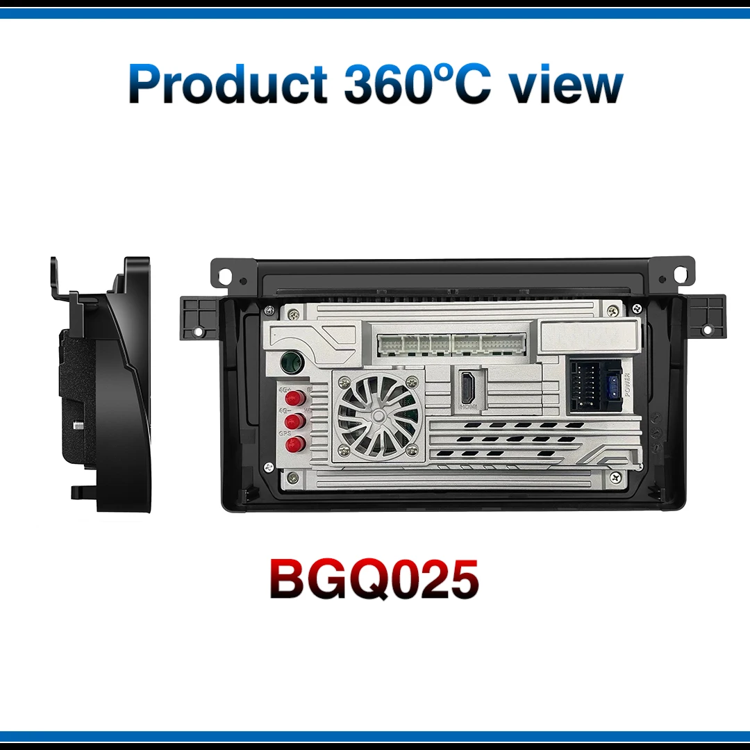 BG Factory 9inch Android 13 ultra-thin 8Cores (4+64GB) car radio for BMW E46 3 Series 1999-2004 GPS navi 4G Wifi Bluetooth 5.0