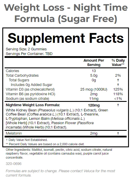HOT SALE Weight Loss - Night Time Formula ( Sugar Free ) Gummies OEM Private Label Supplement Slimming Gummies Made in USA