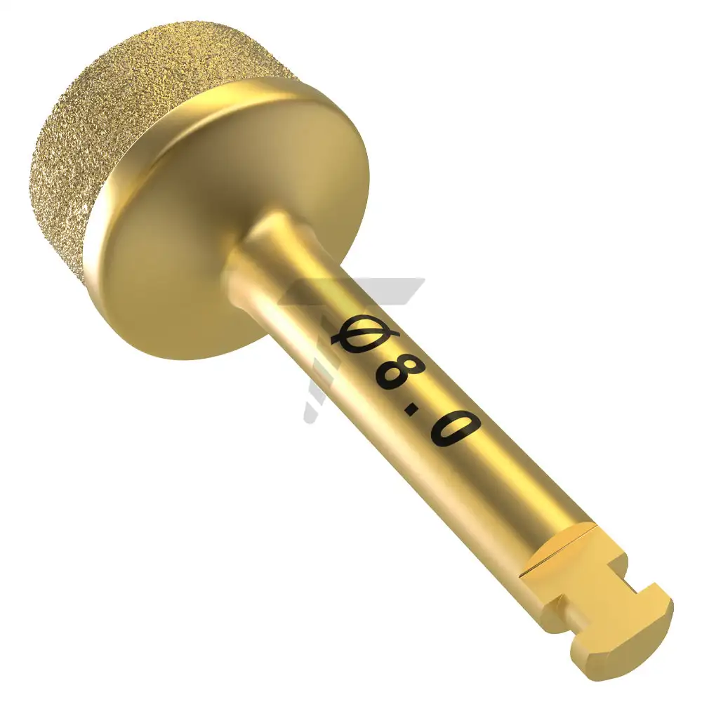 Lateral Approach Drill, made of Stainless Steel, coated with Nanoparticle Diamond, manufactured in Israel