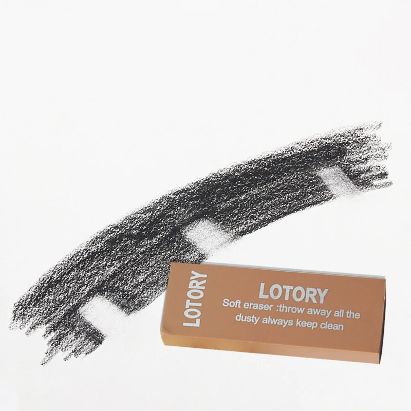 Lotory мягкий ластик графит с древесным углем тонкий прочный художественный стираемый карандаш для письма цветной Не оставляющий следов стружки