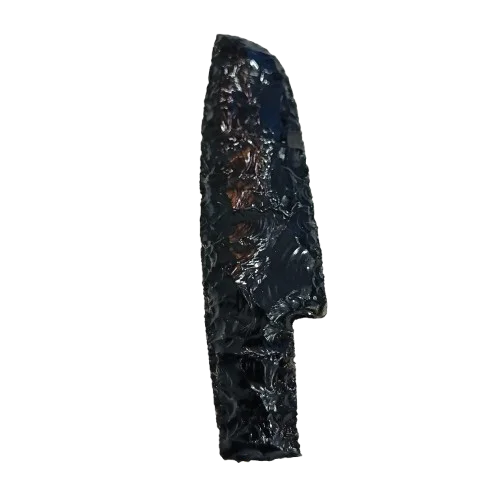 Wholesale Natural Crystal New Black Obsidian Obsidian Glass   KNIFE Super Quality Quartz Agate Heart Carved Reiki Art Reiki