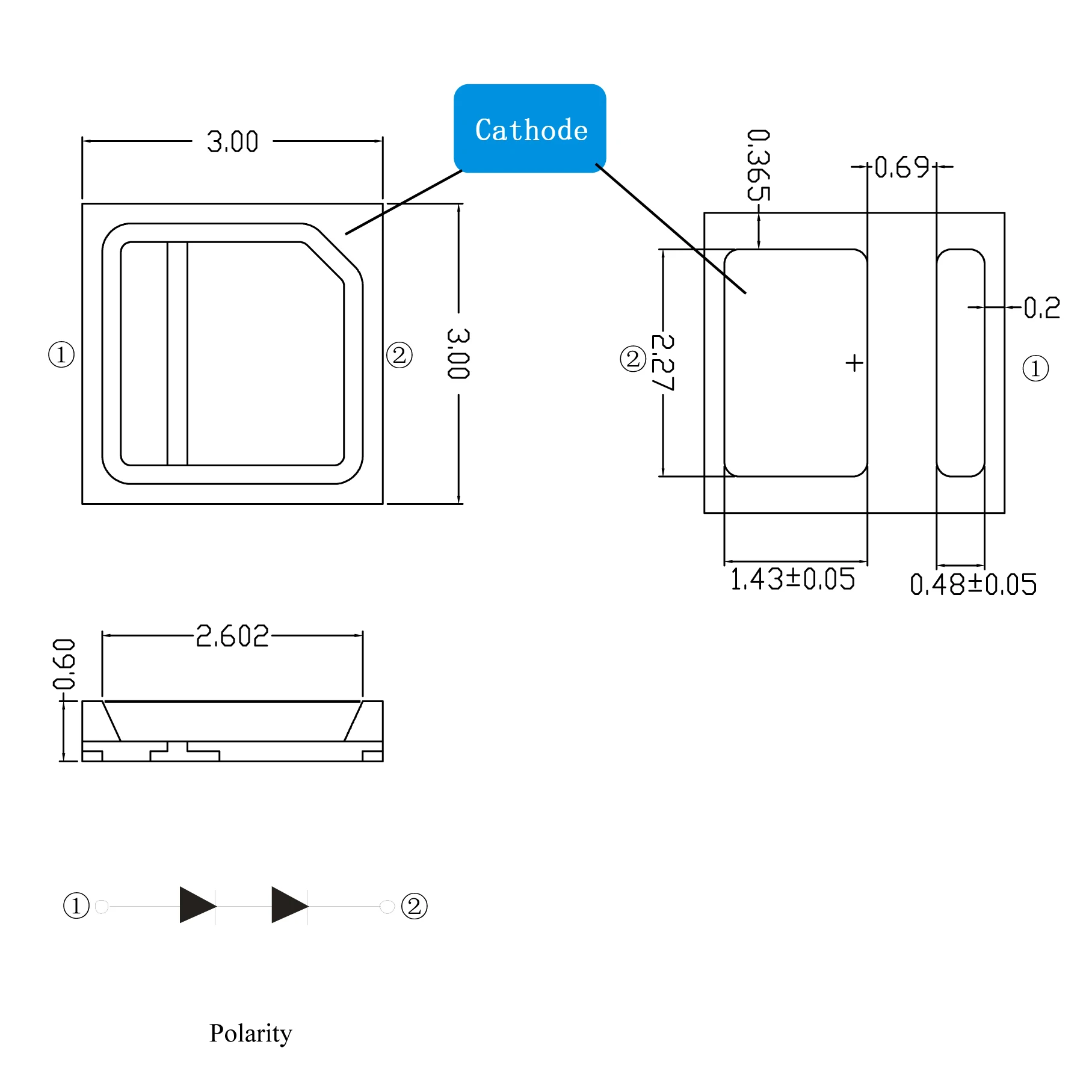 high power 3030 chip led smd accessories flip leds diode lights outdoor lighting kit strip chip for tunnel Light