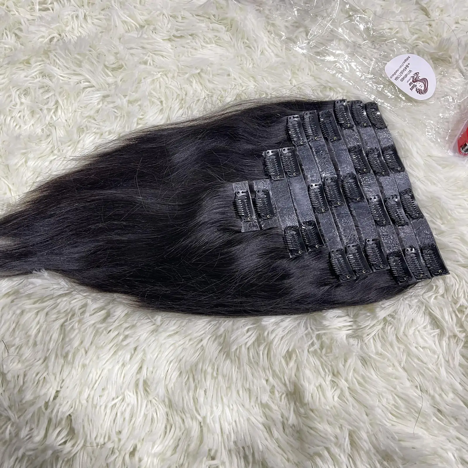 Clip in tape hair cuticle aligned virgin natural straight hair extensions remy human hair extensions tape machine vendors