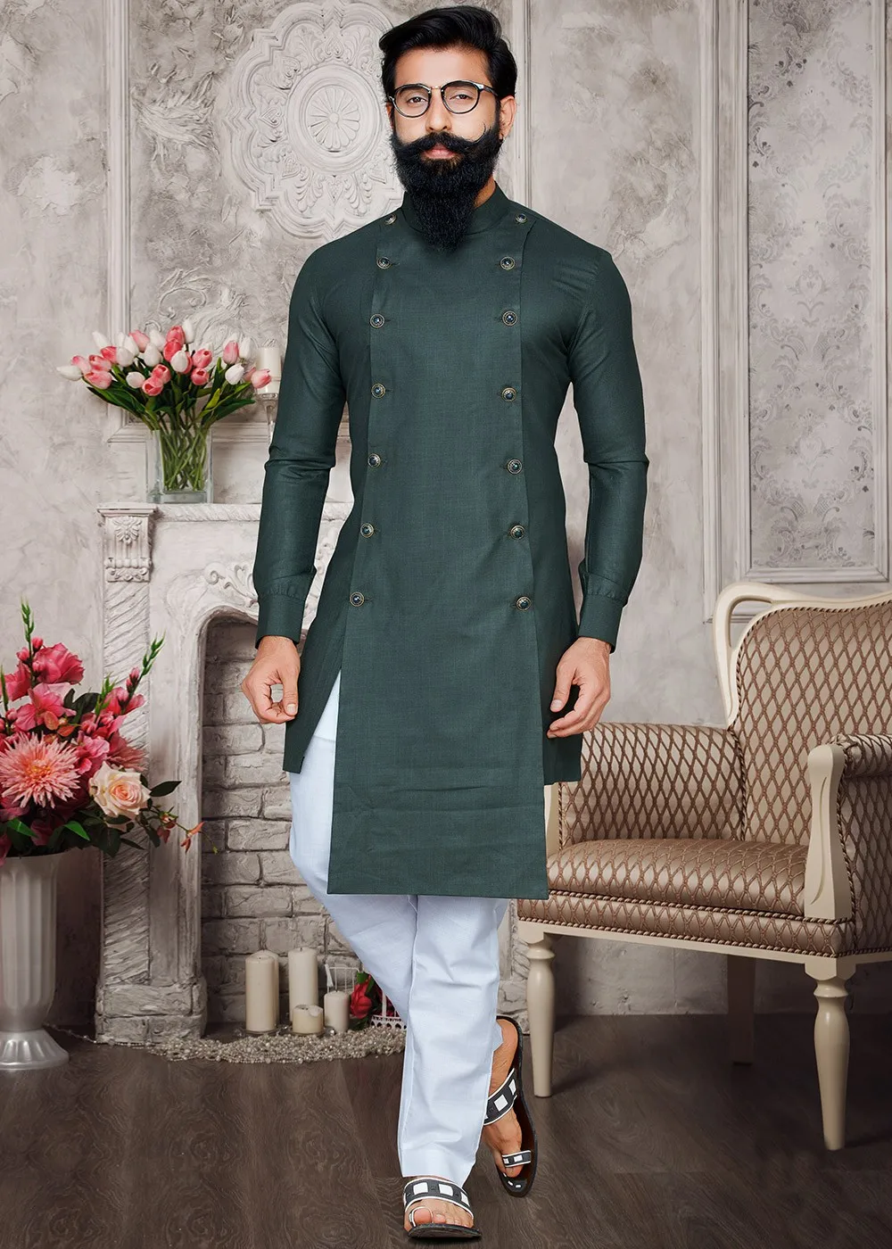 Indian Salwar Kameez and Pakistani Shalwar Kameez  Eid Kurta Designs Embroidered Neckline and Beautiful Collar Wholesale Price
