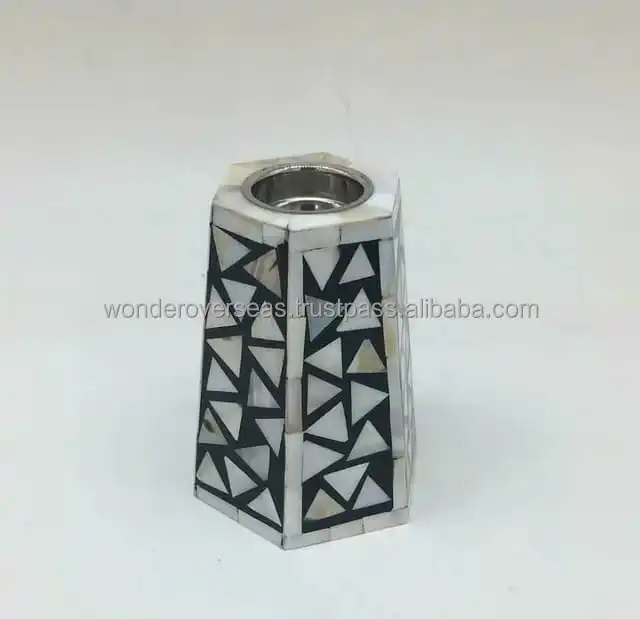 Modern Mother Of Pearl Inlay Bakhoor Trendy Bone Inlay Bakhoor Burner Latest Mabkhara Resin Incense Burner BY WONDER OVERSEAS
