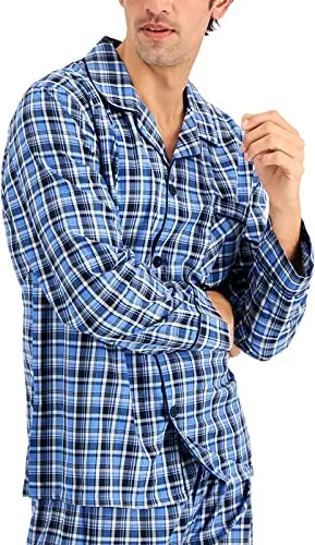 MEN  SLEEP PIJAMA LONG SLEEVES  BUTTON WOVEN COTTON Vietnam Manufacturer HIGH QUALITY and  CHEAP