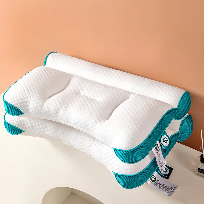White Microfiber Filling Pillow for Hotel Certificated White Goose Feather Pillow