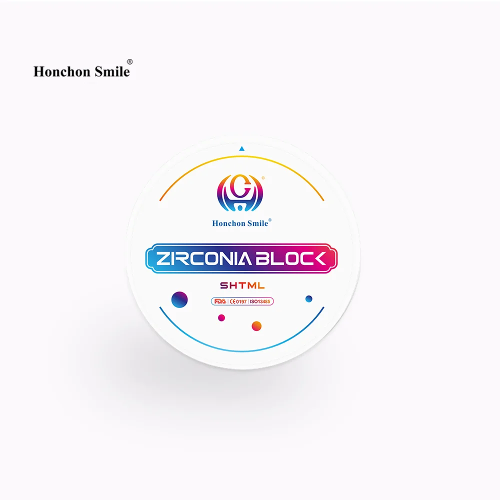 Honchon Dental laboratory zirconia dental block zirconia Porcelain discs ceramic zirconium block cad cam