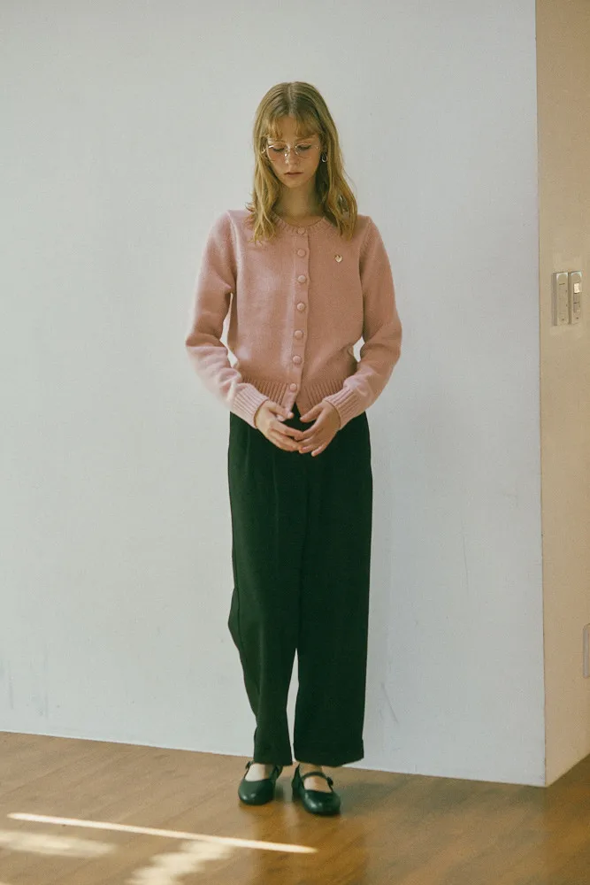 Trending Products 2024 New Arrivals Wholesale Clothes SNUG. U Love Cashmere Wool Knit Cardigan_Pink S|m Korean Fashion