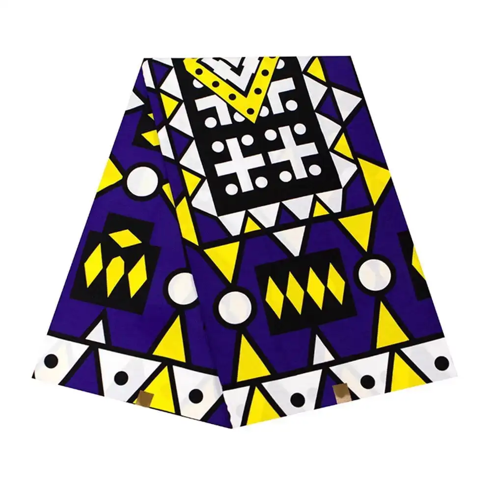 Cotton Ankara Fabric Africa Real Wax Print Design Ghana Wax African wax Print Loincloth Fabric High Quality textile fabric craft