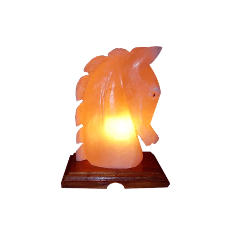 Pak Salrosa & Co 100% Pure Himalayan Pink Salt Handmade & Hand Carved Horse Shape Salt lamps From Pakistan