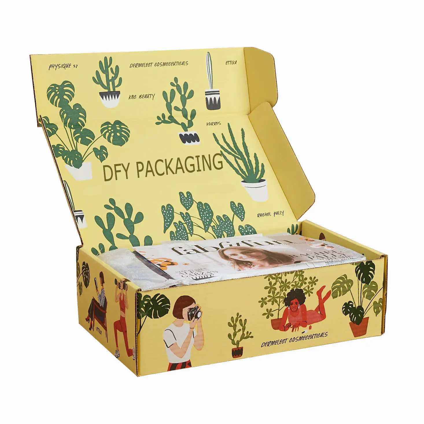 Colorful Skincare Cosmetic Clothe Box Custom Printed Luxury Biodegradable Corrugated Cardboard Shipping Mailer Box for Packiging