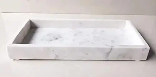 StonePlus Marble Tray 9*6 inch Serving Tray Display Cutting White or Grey Marble with customized shaped whole sale price