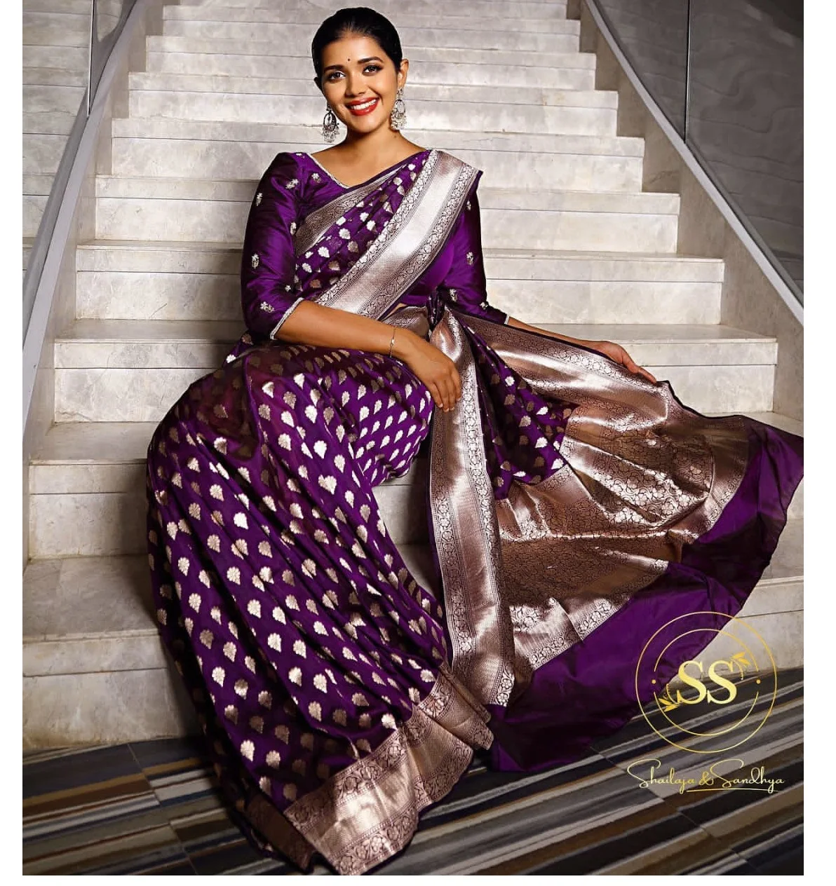 New fashionable party wear banarsi silk saree with blouse piece indian women wear sari cheap low price wholesale surat