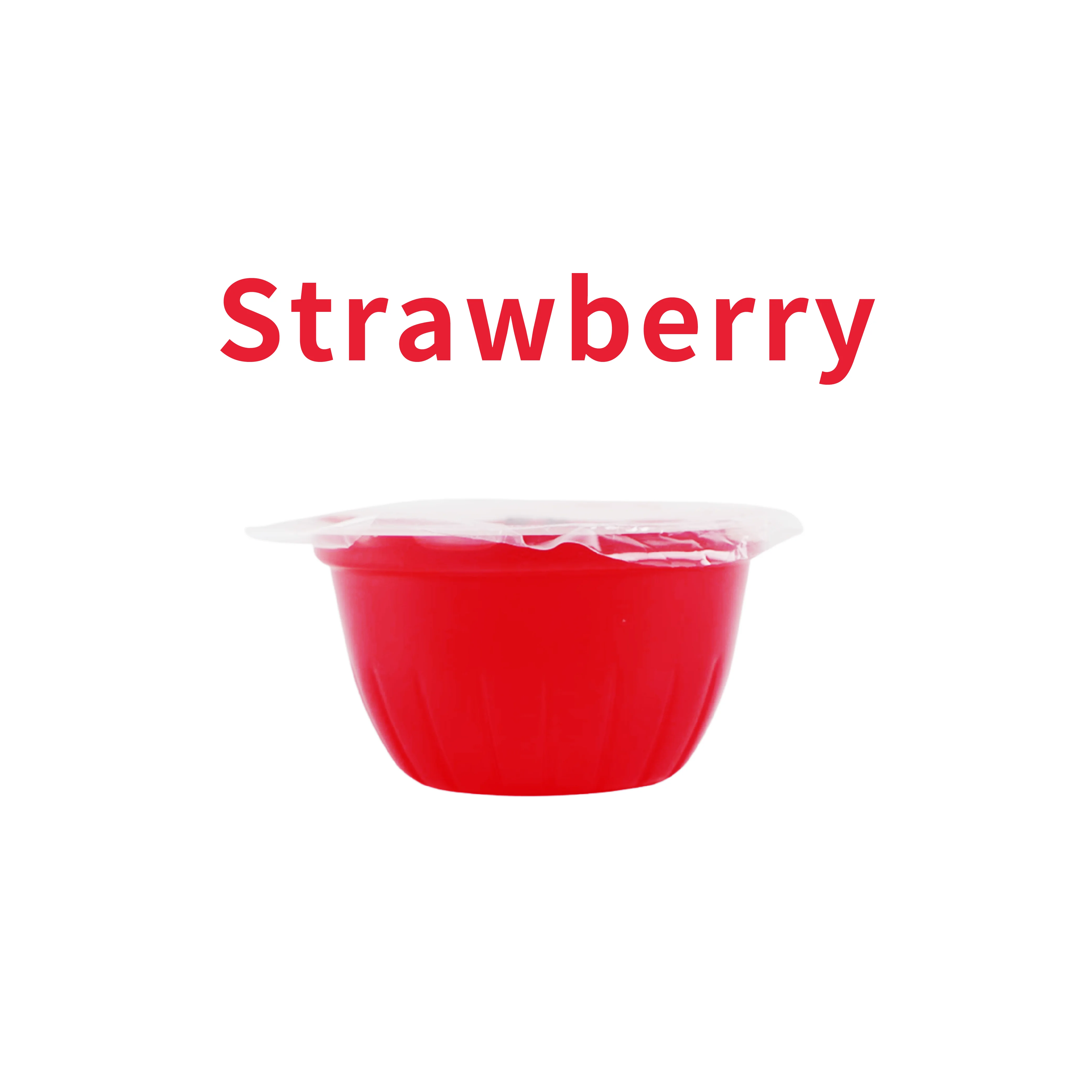Hot sales 2024 Strawberry flavored popping boba for yogurt set