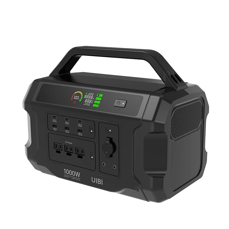 New Launched LiFePO4 Battery 1000W Battery Power Station Mobile Phone Power Bank Station