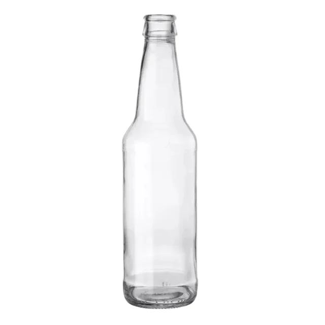 12 oz 355 ml Clear Glass Long Neck Beer Bottles