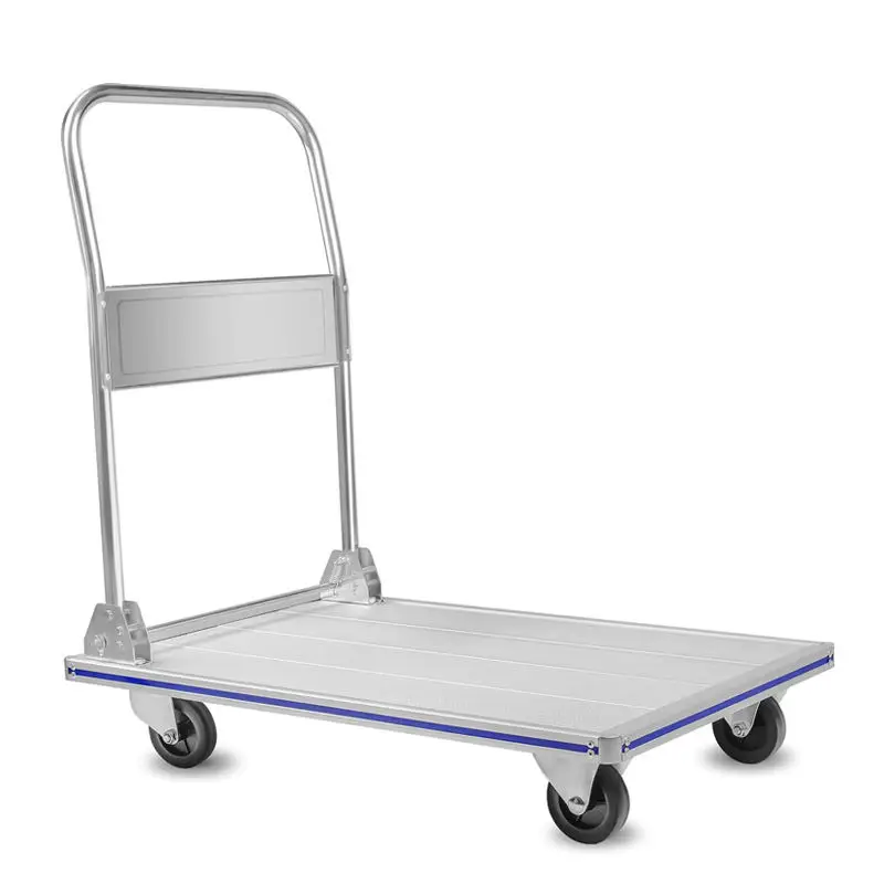 Metal transport hand trolley cart for warehouse cargo handling platform carts folding and aluminum hand truck AL300-DX