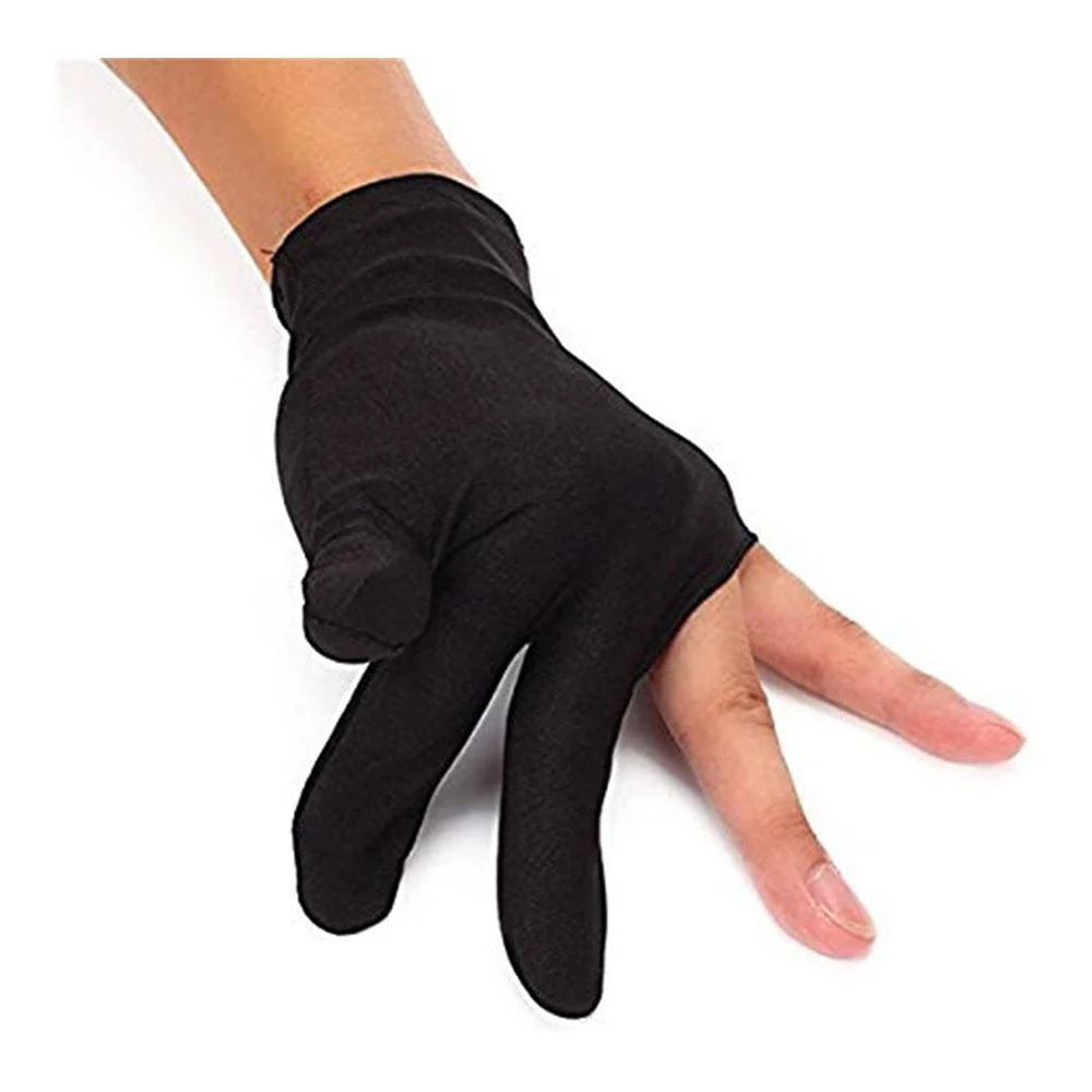 OEM Wholesale Best 3-Finger Snooker & Billiard Gloves Cut Cue for Pooling Table Players