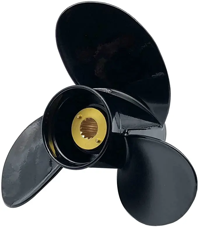 13 1/2 x 15 OEM Aluminum Outboard Propeller fit BRP,Johnson,EVINRUDE,OMC 55HP, E-TEC, 2009-newer Ref No.765182, 13 Spline Tooth,