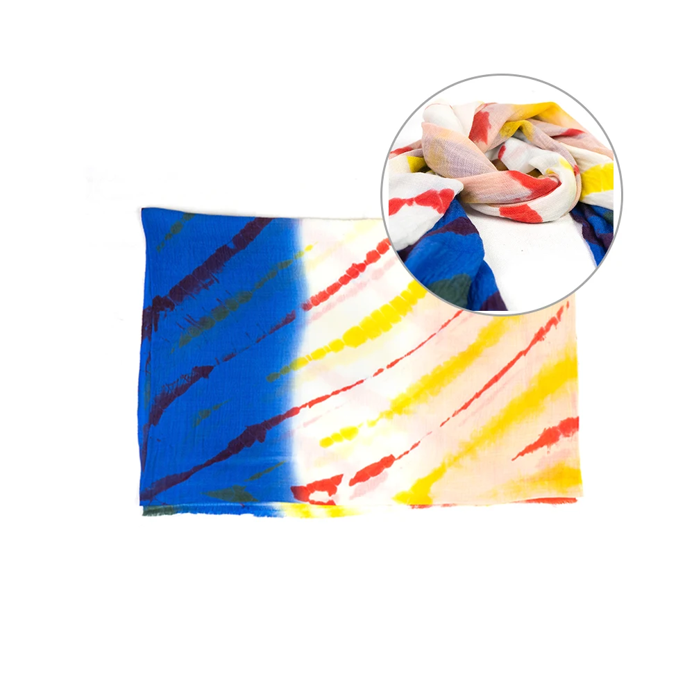 Best Wholasela Light Weight Merino Tie Dye Scarves Hot Collection Buy from Leading  At Affordable Price