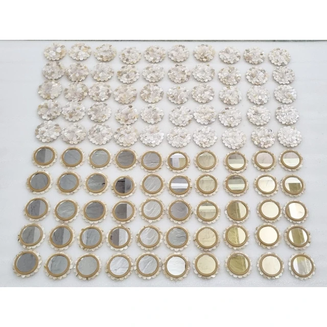 marble inlay mother of pearl mirror for giveaway ,home decorative item...