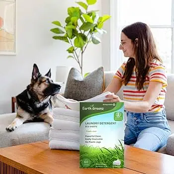 Laundry Detergent Sheets Fresh Scent - 60 Loads No Plastic Jug Concentrated Laundry Detergent 30 Sheets