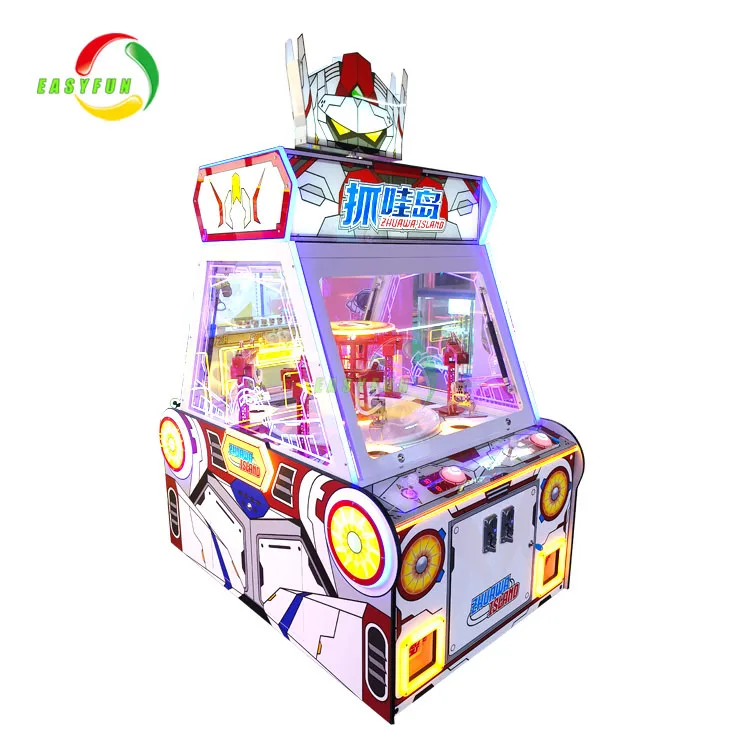 4 players Arcade Toy Claw Machine Coin Operated Excavator Redemption Gift Game Machine for Kids