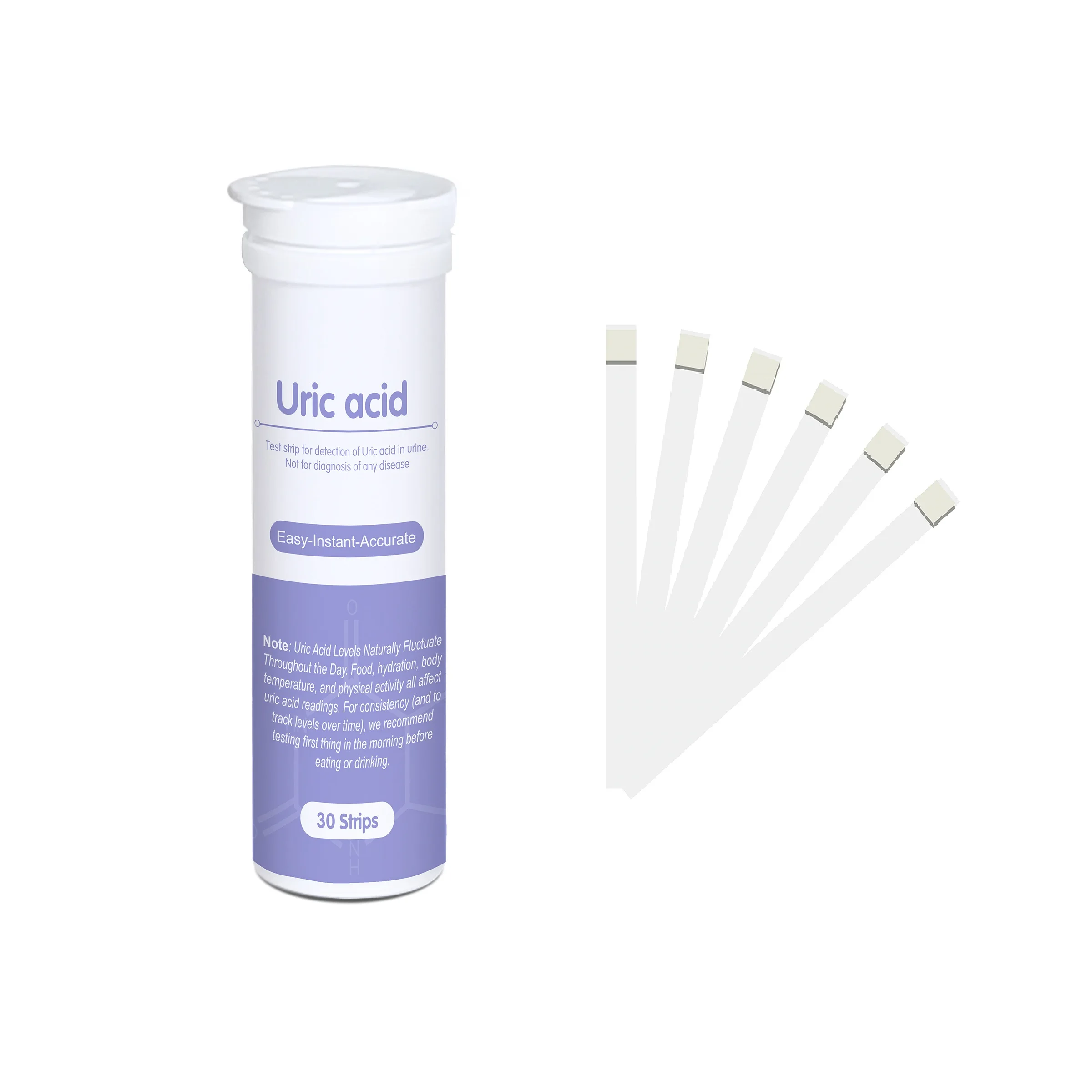 Uric Acid Test Strip for Household Testing Medical Supplies Universal Test Strips Prevent Gouty Arthritis