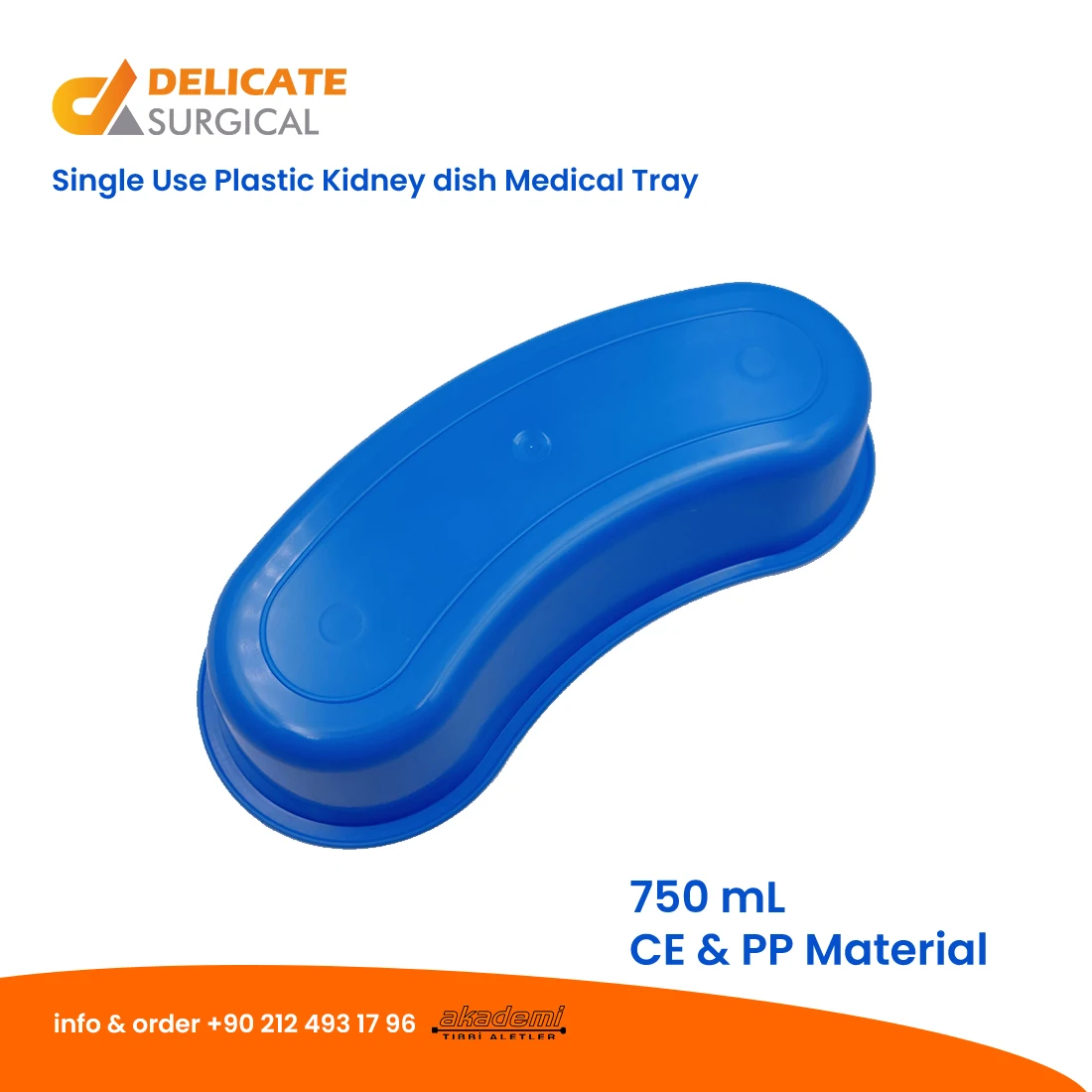 Kidney Dish Disposable Plastic Medical Tray PP Manufacturer Supplies Single Use Medical Consumables Products