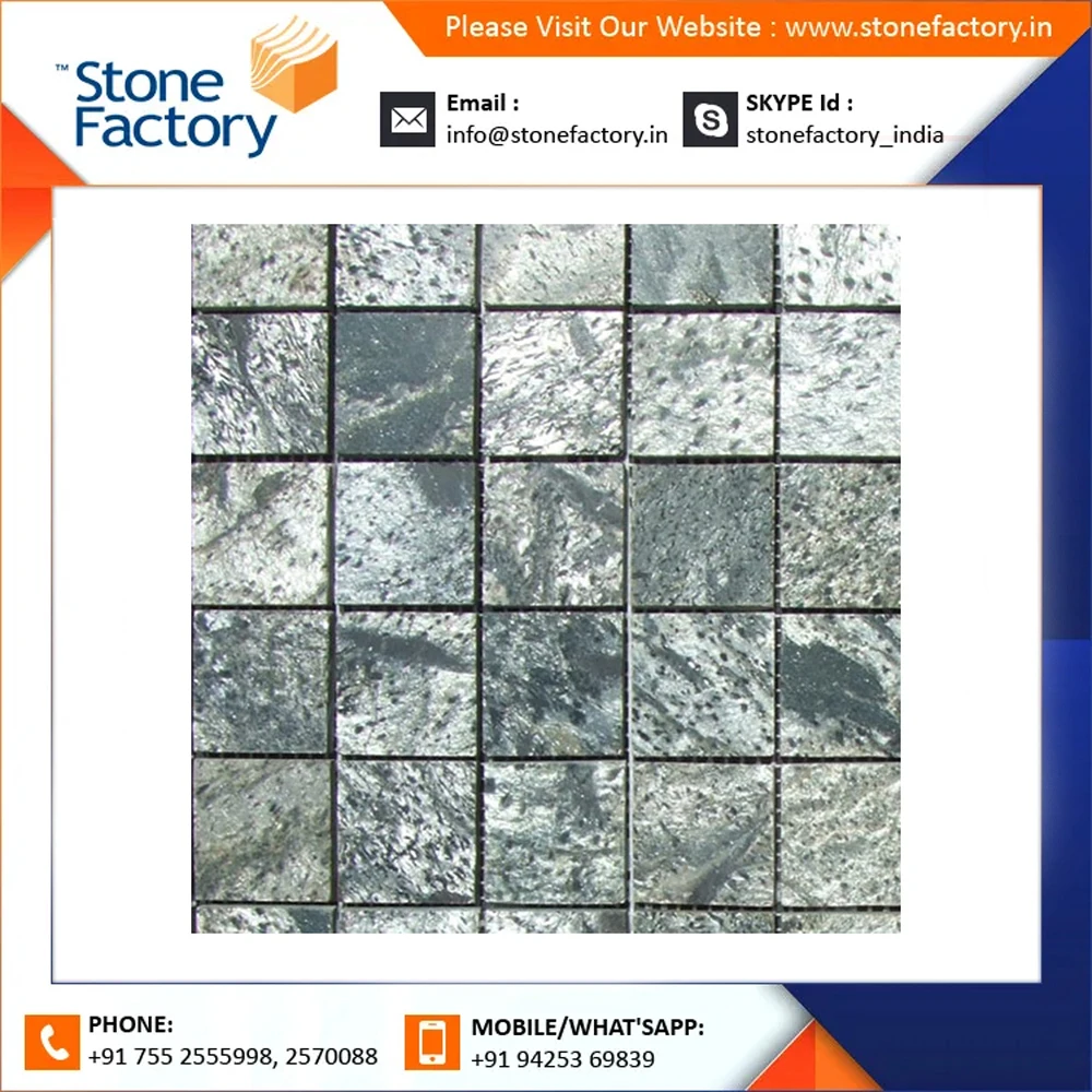Top Grade Super Quality Made Zeera Green Mosaic Slate Tiles for Home Decoration at Lowest Price