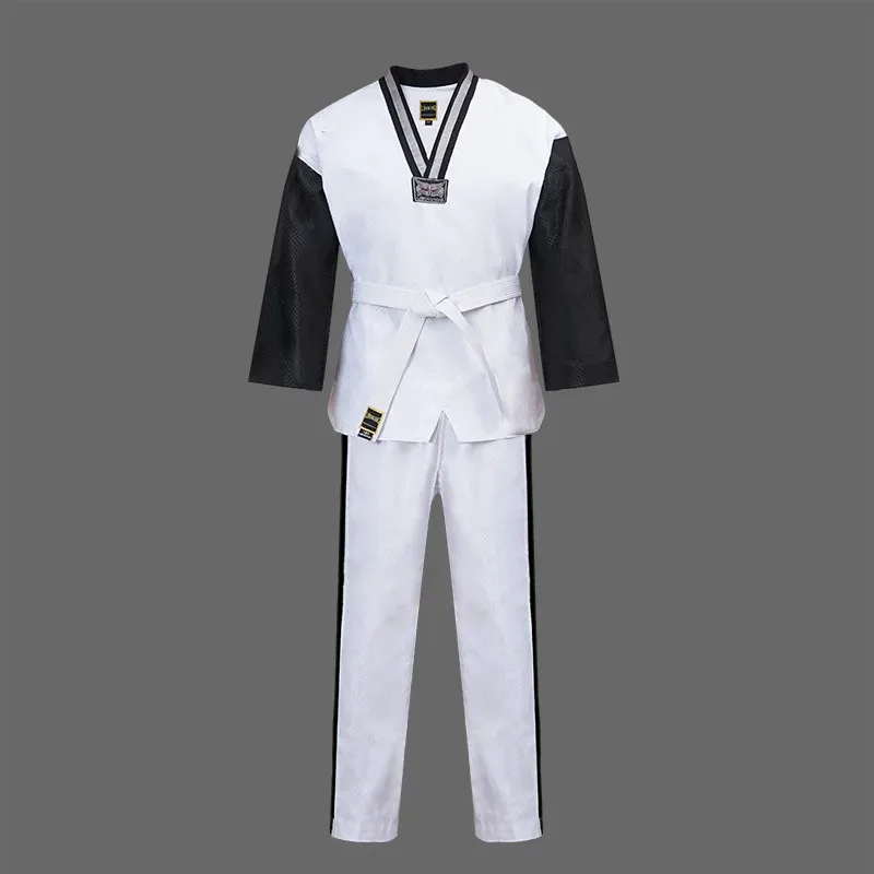 Martial Arts Tkd Taekwondo  Sportswear  V-neck  Taekwondo Master Uniform For Training,wtf Uniform  TU-0043