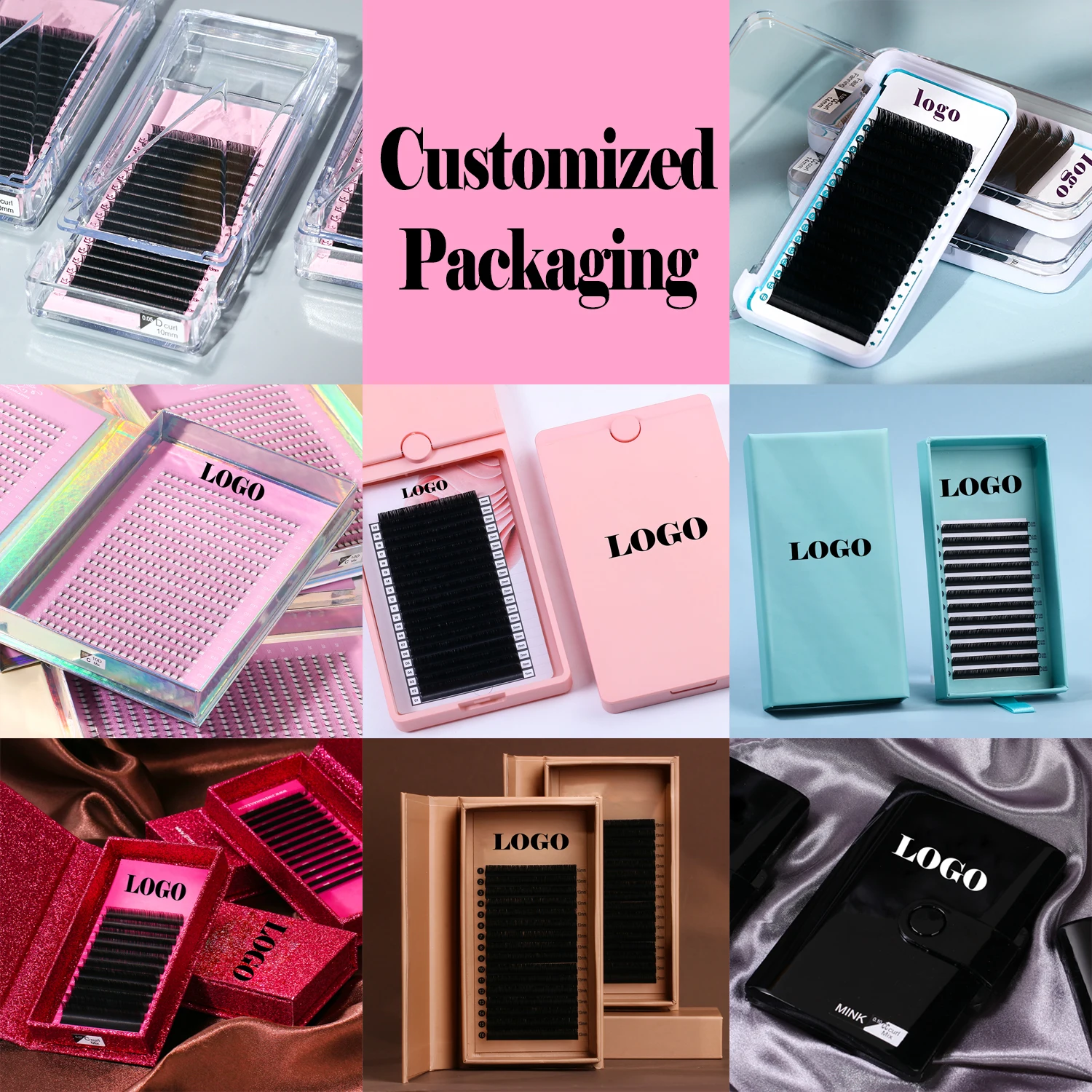 ULUCK High quality hot sale no sticking high temperature resistance Easy pick up fast fanning eyelash extensions
